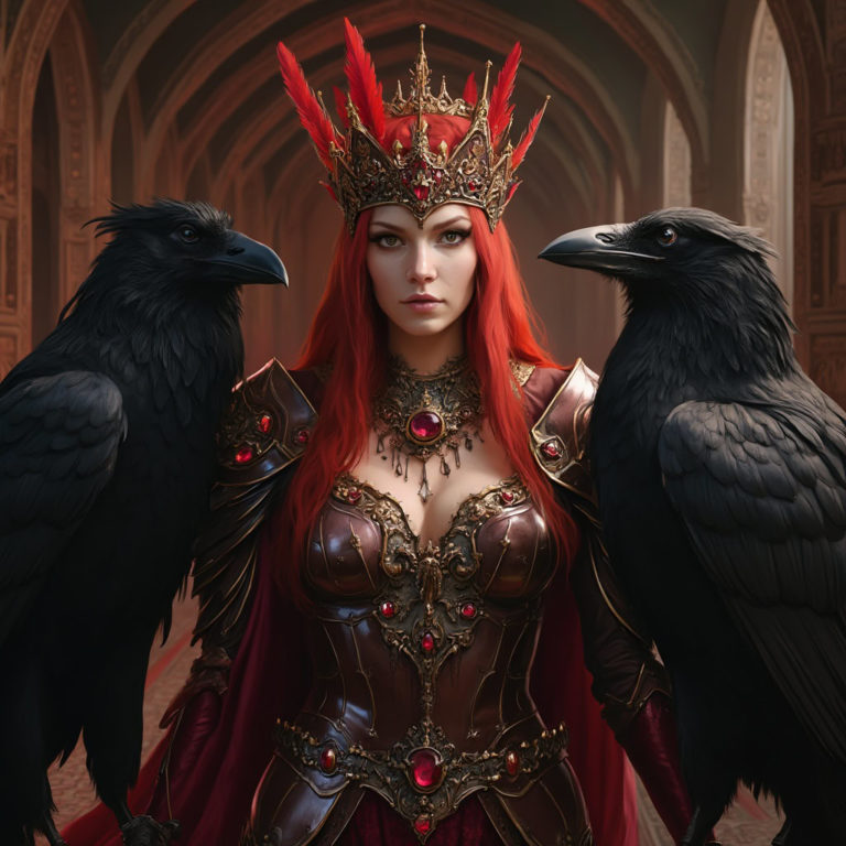 Queen of Ravens: A Regal Fantasy with Majestic Birds