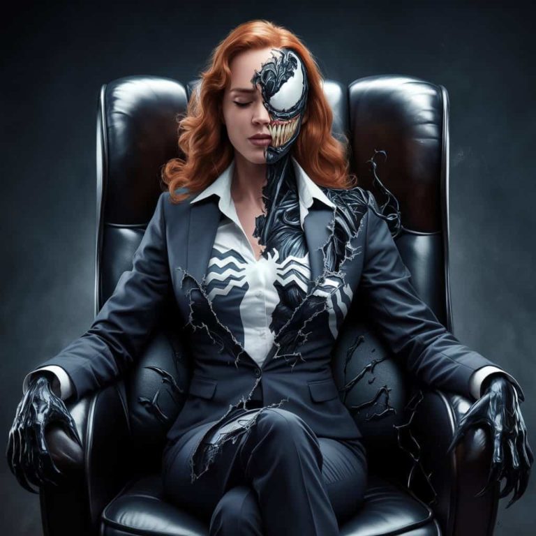 Dark Metamorphosis: Woman’s Transformation into Venom