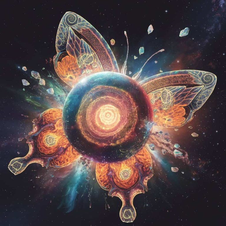 Cosmic Shatter: Psychedelic Planet Explosions in Space
