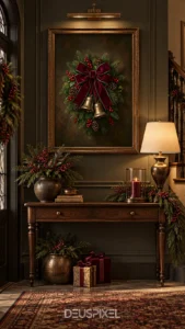 06-vintage-christmas-wall-art-gallery-wall-living-room-mockup