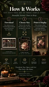 Midnight Botanicals digital download and printing instructions