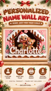01-personalized-gingerbread-christmas-name-wall-art-charlotte